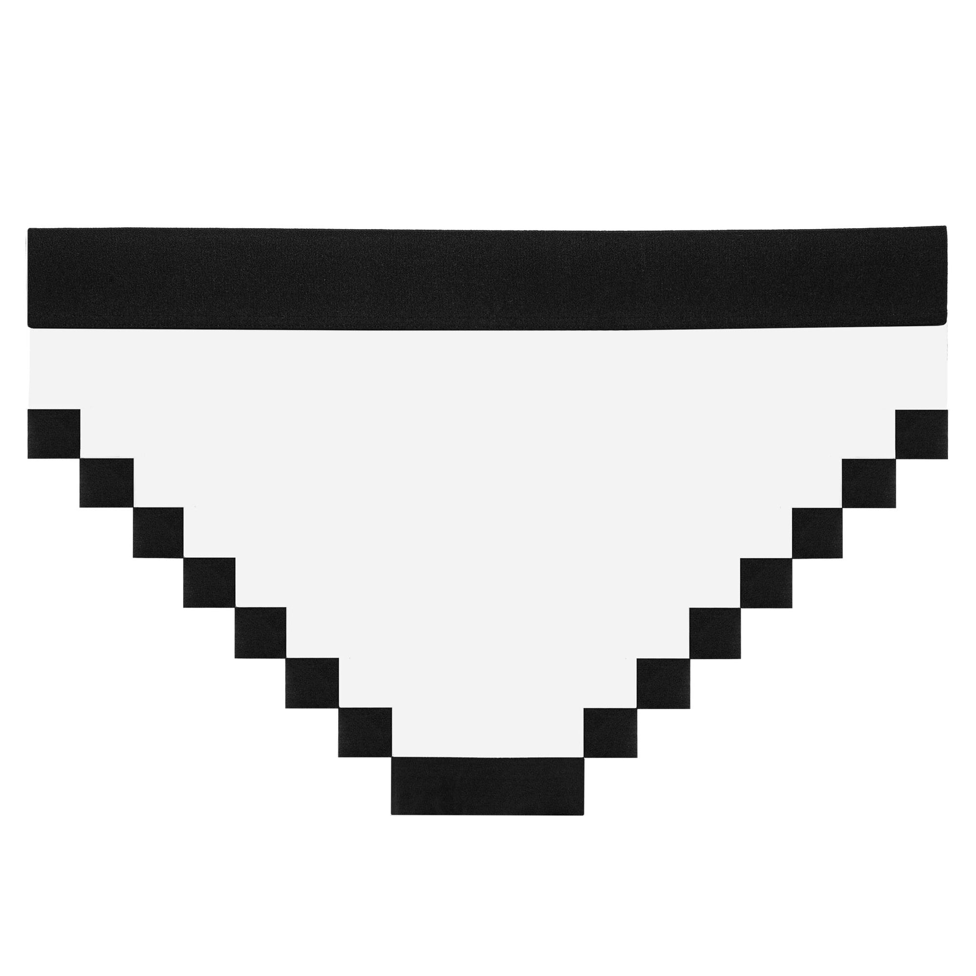 Man Pixel Briefs Classic Pong White