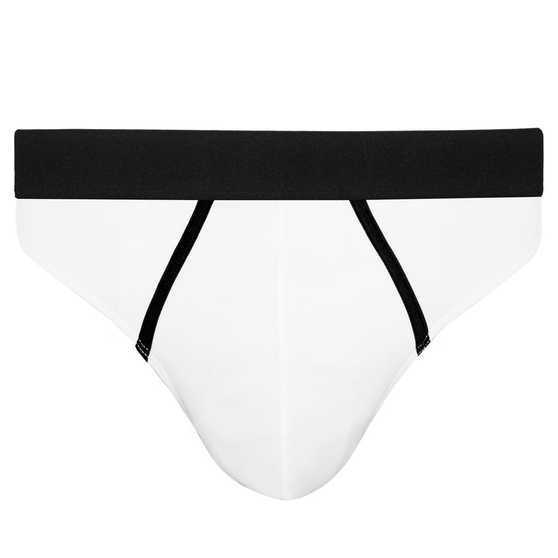 Man Pixel Briefs Classic Pong White