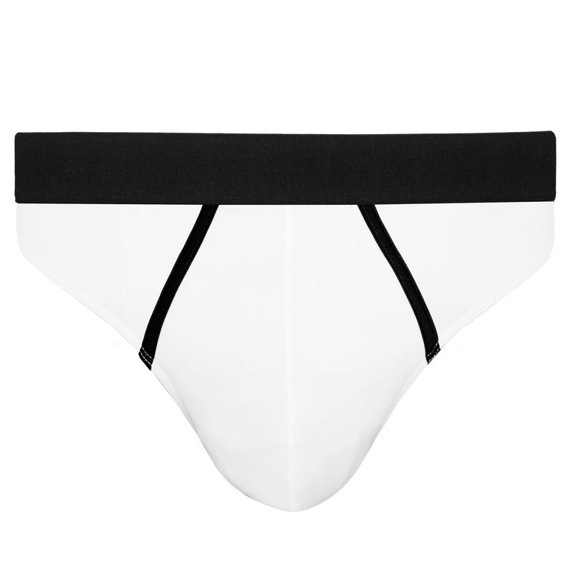 Man Pixel Briefs Classic Pong White