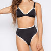 Pixel Darth Bather Black Bikini Top