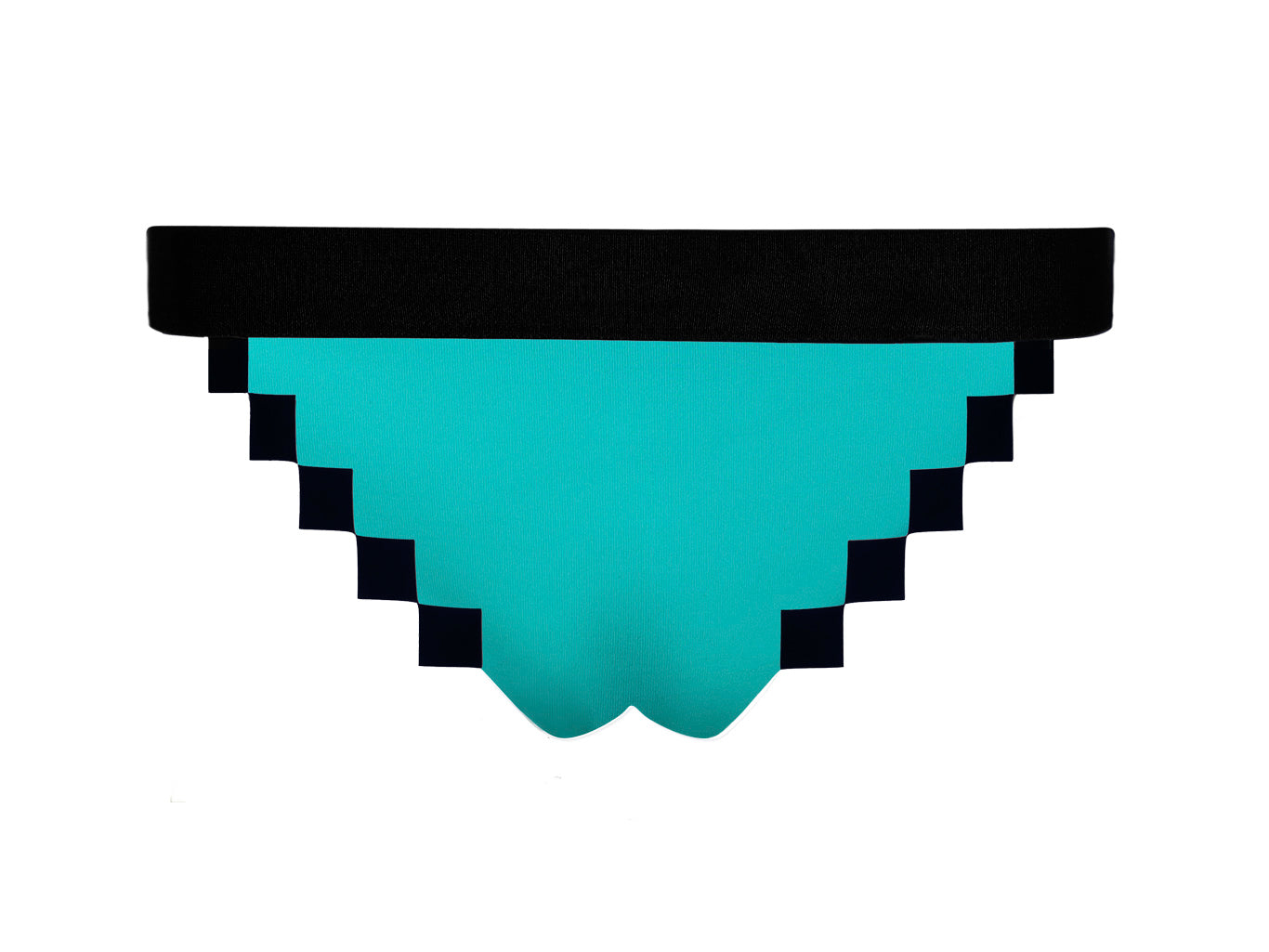 Pixel Meeseeks Teal Bikini Bottom